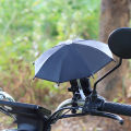 CSP Bicycle Phone Holder Mini Sunshade Umbrella Polyester Mobile Automatic Umbrella. 