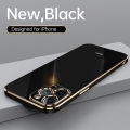 For Apple iPhone 11 Pro Electroplated Fashion My Case With Camera Bumper Protection Shiny Soft Plating Flexible Silicone Trendy Stylish Back Cover. 