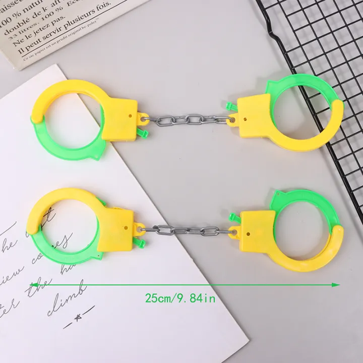 New%201Pair%20Handcuffs%20Toy%20Kids%20Role%20Play%20Footcuffs%20Props%20Party%20Drama%20Cosplay%20Police%20Cop%20Officer%20Costume%20Dress%20Up%20Playing%20Toys%20-%20Image%207