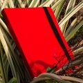 Daily Journal Red Notebook with Elastic Band. 