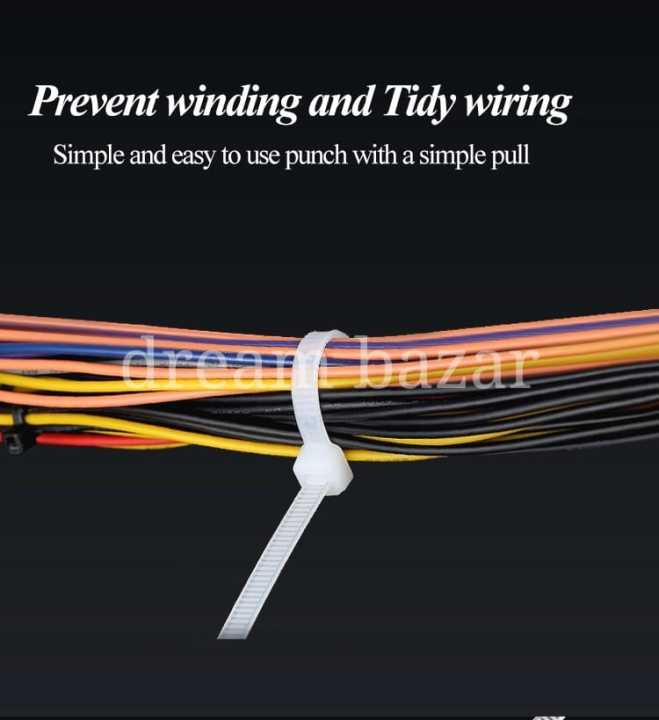 PLASTIC%20NYLON%20CABLE%20TIE%20LOCK%208"%20(50%20Pcs)%20-%20Image%203