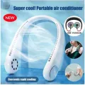 New Hanging Neck Fan LED Digital Display Portable Cooler Fan Bladeless Fan Personal Wearable Neckband 3 Speeds Adjustment Twin-Turbo Leafless 360° Neckband Fan USB Rechargeable Fan Mini Neck Fan. 