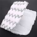 Rectangle Dirt Grip Pads-8 x for Shark steam mop pads-gray white. 