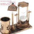 Hourglass Sand Timer 1 Minute, Vintage Sand Clock 1 Min, 360 Rotating Hour Glass Sand Watch, Sandglass Timer with White Sand for Decor. 
