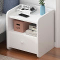 Sell Well Bedside Tables for Hotel Guest Room Nightstand with Drawer Nightstand White Wooden Luxury Bedside Tables 3 Drawer/ 2 Drawer/ 1 Drawer. 
