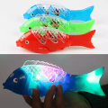 Promotion item electric fish luminous selling creative toys.