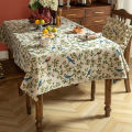 American Polyester Fabrics Tablecloth Light Luxury Dining Room/Living Room Coffee Table Home Rectangular Dining Table Tablecloth Pastoral Table Cloth.