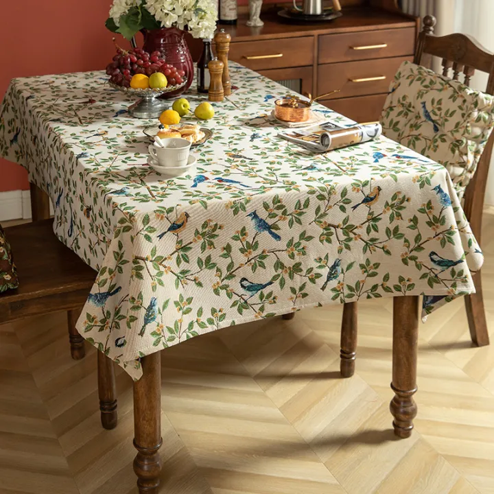 American%20Polyester%20Fabrics%20Tablecloth%20Light%20Luxury%20Dining%20Room/Living%20Room%20Coffee%20Table%20Home%20Rectangular%20Dining%20Table%20Tablecloth%20Pastoral%20Table%20Cloth%20-%20Image%202