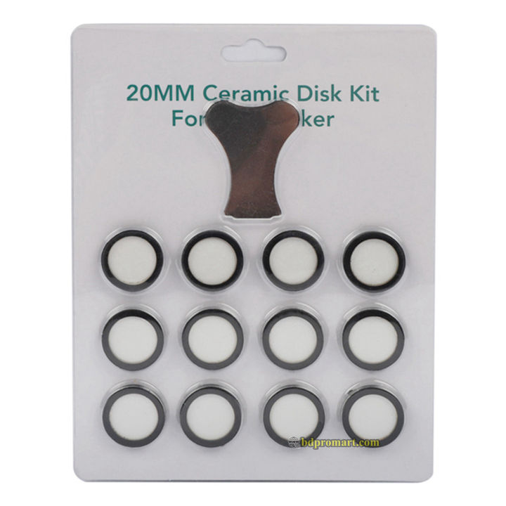 12 Pcs Set 20mm Humidifier Ceramics Disc Kit for Mist Maker Ultrasonic ...