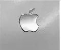 Apple Logo Silver Metal Glossy Shine. 