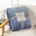 Winter Flannel Blankets For Beds Soft Warm Fluffy Faux Mink Throw Solid Color Sofa Cover Bedspread Plaid Blankets.