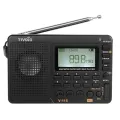 TIVDIO V-115 FM/AM/SW Radio Multiband Radio Receiver REC Recorder Bass Sound MP3 Player Speakers with Sleep Timer Black - intl. 