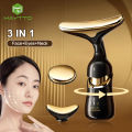 MAYTTO 3 IN 1 EMS Face Lifting Massager Neck Firming Eye Massage Skin Fine Lines Beauty Tools Skin Lifting Tightening Device Skin Care Tool.