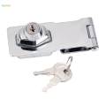 Twist Knob Keyed Locking Hasp, Cabinet Locks with Keys, Universal Easy Installation Hasp Lock, Tool Box Locks Cabinet Knob Lock for Cupboard.
