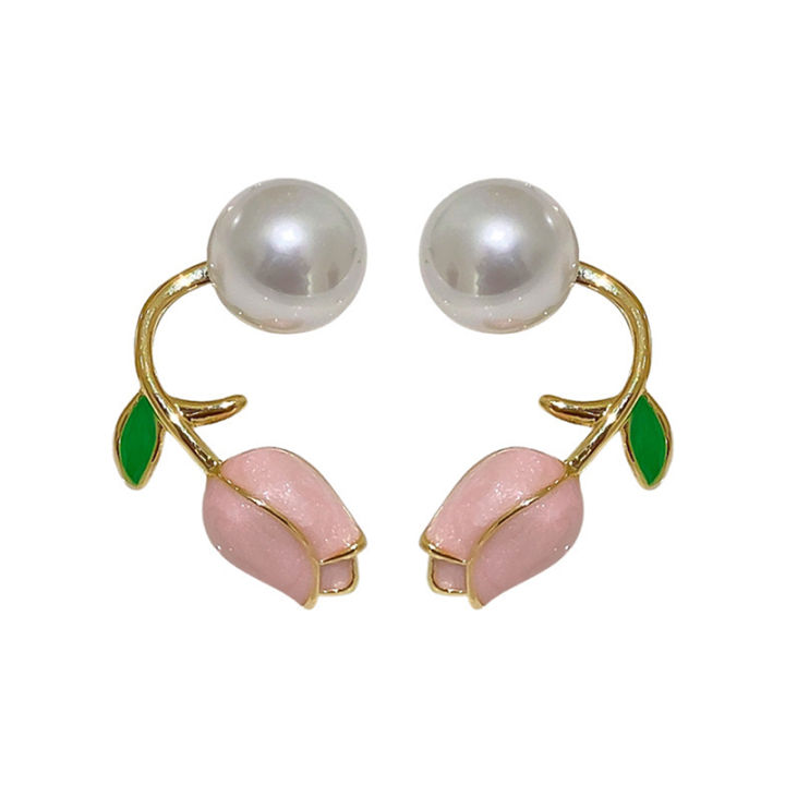 Fashion%20Tulip%20Pearl%20Earrings%20for%20Women%20Flowers%20Stud%20Earrings%20Elegant%20Party%20Jewelry%20Gifts%20-%20Image%202
