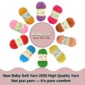 Baby Soft Milk Cotton Wool Yarn for Crocheting-10 pcs (BUY 8 GET 2 FREE)-500 grams Total - 50g / piece - Milk Cotton Yarn for Making Bags, Crafts, Amigurumi, Baby Clothing, Sweaters, Table Mats, Decors, Scarfs, Shawls, Dolls, and more.