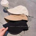 Zhao Lusi Same Style Sun Protection Hat Women's Summer Korean-Style UV-Proof Sun Hat Thin Quick-Drying Bucket Hat. 
