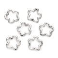 St. kunkka 10Pcs Alloy Bead Frame Retro Flower-Shaped Bead Frame for DIY Jewelry Accessories.