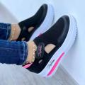Red Casual Shoes Women Breathable Mesh Sandals Fashion Brand Summer Women Sandals Platform Vulcanized Shoes Femme New Sneakers Superman. 