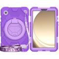 Spider Rotation Handle Silicone Hybrid PC Tablet Case For Samsung Galaxy Tab A9.