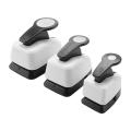 3Pcs Paper Craft Punches-Hole Puncher Single,Hole Punch Shapes, Hole Puncher for Crafts 9/16/25mm Circle Punch Set. 