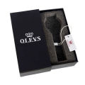 OLEVS 2858 Silver And Golden Two-tone Stainless Steel Chronograph Watch For Men - White & Golden.