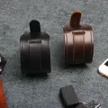 Trendy Men Wide Leather Bracelet Brown Wide Cuff Bangles Vintage Punk Wristband Men Jewelry Diy Bracelets Accessories. 