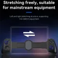 D11 Telescopic Game Controller RGB Phone Gamepad with Turbo/6-Axis Gyro/Vibration for Android IOS Switch Black. 