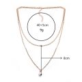 Trendy Double Layer Pearl Pendant Necklace for Women New Collection - Necklace for Girls Stylish - Necklace for Girls Simple/ Charming Women's Choker Chain. 