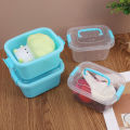 Portable Storage Box with Lid Simple Toys Storage Box Covered Suitcase Desktop Cosmetics Storage Box Home Storage Tool.