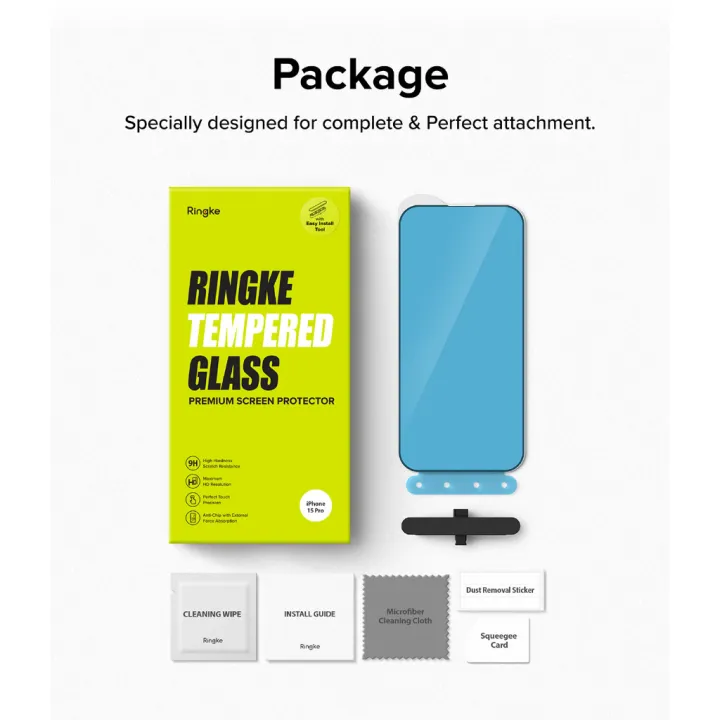 Ringke%20Tempered%20Glass%20Screen%20Protector%20for%20Apple%20iPhone%2015%20Pro%20(6.1%20inch)%20-%20Image%202