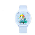 【Can last for 10 years】 Pop Mart Children's Watch Girls Cartoon Cute Square High Quality Skin Feeling Silicone Watch Quartz. 