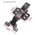 Aluminum Frame Glass Door Hinge for Bathroom Kitchen  niture Shoe Cabinet Wardrobe Bookcase Display Cupboard Door Hinges. 