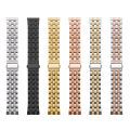 22mm Premium Stainless Steel Watch Strap Jubilee Style Two Tone with Butterfly Buckle. 