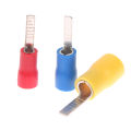 20Pcs DBV1.25-10 DBV2-14 DBV5.5-10 Chip-shaped Cold-pressed Terminal Plug-in Insulated Blade Cable Lug Sleeve Pin Terminals Connector Hudduo.