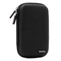 BOONA Portable Storage Box Waterproof Storage Bag for 2.5-Inch Mobile Hard Drive Power Supply USB Drive Data Dable Headset Black. 