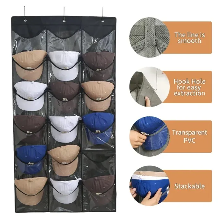 Wall%20Mount%20Hanging%20Hat%20Organizers%20for%20Baseball%20Felt%20Storage%20Holders%20for%20Bedroom%20Closet%20Space%20Saving%20Behind%20Door%20Storage%20Rack%20-%20Image%203