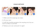 A Pair Silicone Ear Plugs Anti Noise Snore Earplugs Noise Reduction for Study.