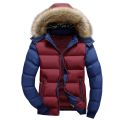 Men Down Parkas Winter Warm Fleece Jacket 9 Color Fashion Hood Hat Detachable Men Outerwear Casual Mens Coats Thick Hoodies. 