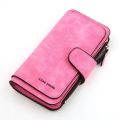 Women Scrub Leather Lady Purses Clutch Long Female Wallet. 