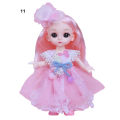 （New）6 inche Doll Toy Delicate Makeup Movable Joint Trendy 1/8 Big Eye Doll for Collection. 