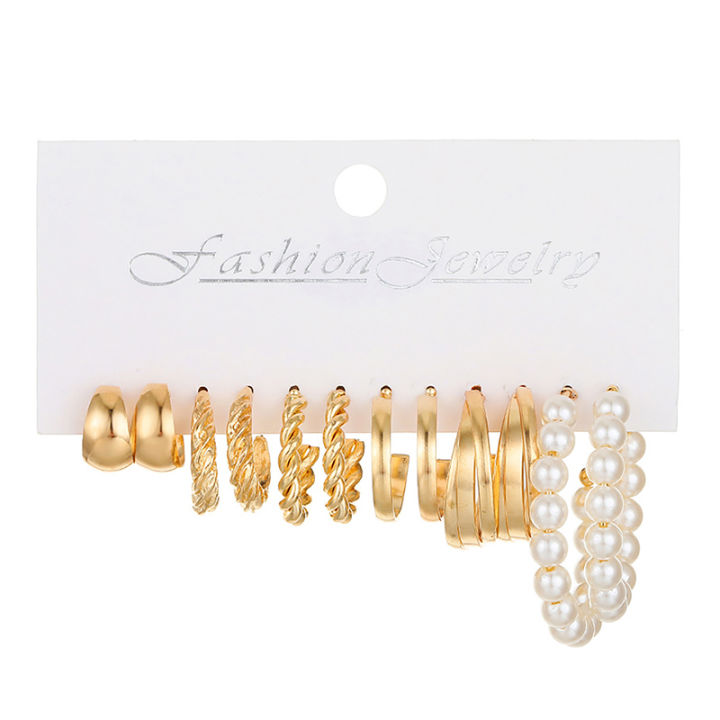 1Set%20Gold%20Color%20Vintage%20Geometry%20Pearl%20Earrings%20Set%20Alloy%20Twine%20Round%20Dangle%20Earrings%20For%20Women%20Simple%20Trendy%20Party%20Jewelry%20Demoo%20-%20Image%204