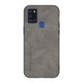 Lenuo For Samsung Galaxy A21s Sheepskin Leather Shockproof Case Luxury Matte Back Cover.