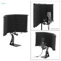 Microphone Mic Isolation Shield+ Stand Soundproofing Vocal Reflection Filter.