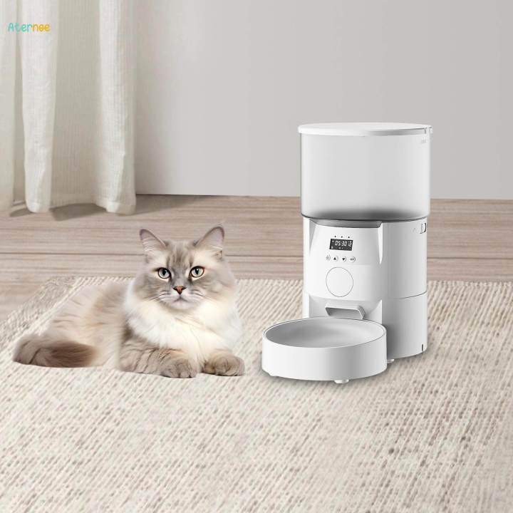 Automatic Anti Stuck Design Timed Cat Feeder for Pets EU Plug