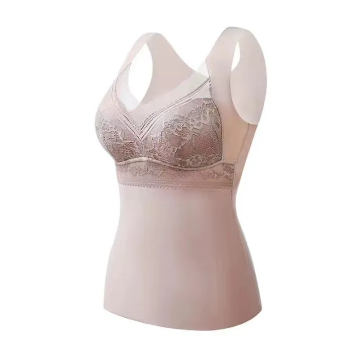 De%20jung%20heat%20no%20trace%20warm%20lace%20vest%20women's%20fixed%20cup%20pile%20thickened%20thin%20comfortable%20bottom%20autumn%20underwear%20-%20Image%206
