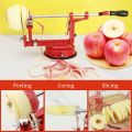3 In 1 Fruit Peeler Machine Hand Crank Fruit Slicer Corer Apple Skin Cutter Peeling Tool Sharp Fruit Peel Remover Kitchen Gadget.
