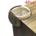 4Pcs Silicone Table Corner Edge Protection Cover Soft Transparent Desk Edge Corner Child Baby Safety Anticollision Protector Home Tools. 