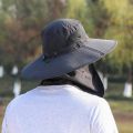 1pcs Summer Sun Hats UV Protection Outdoor Hunting Fishing Cap for Men Women Hiking Camping Visor Adjustable Headgear. 