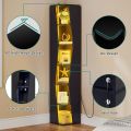 Furnisha Craft 6 Tier Corner Shelf with LED Light Modern Display Shelves Free Standing Shelving Unit with Storage for Bedroom, Living Room, Home Office, 72/12. 